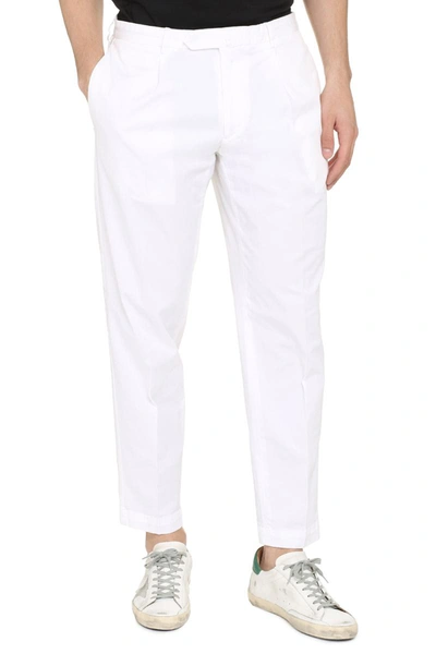 Shop The (alphabet) The (pants) - Cotton Chino Trousers In White