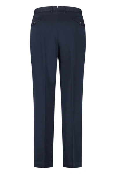 The (alphabet) Tailored Cuffed Trousers In Blue