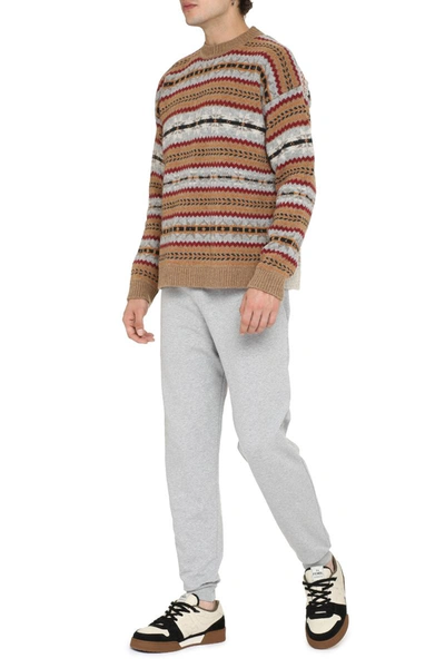 Shop Woolrich Jacquard Wool Sweater In Multicolor