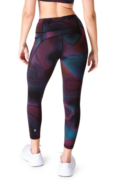 Shop Sweaty Betty Power Pocket Workout Leggings In Black Gradient Dot Print