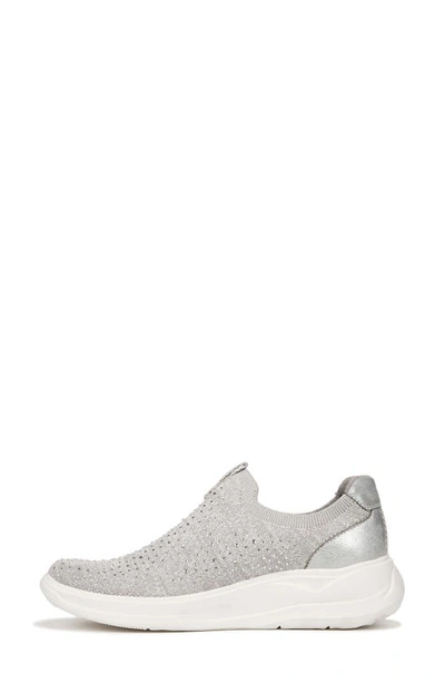 Shop Bzees Twilight Crystal Embellished Knit Sneaker In Grey