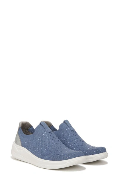 Shop Bzees Twilight Crystal Embellished Knit Sneaker In Blue