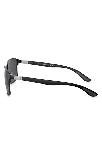 Ray Ban 59mm Square Gradient Sunglasses In Matte Black