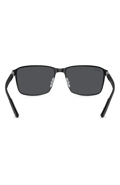 Ray Ban 59mm Square Gradient Sunglasses In Matte Black