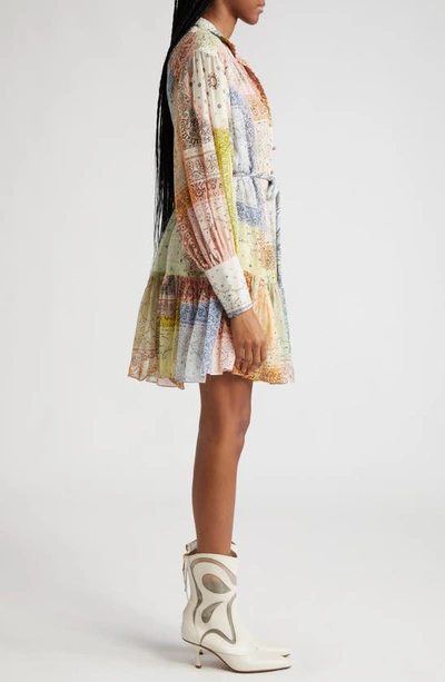 Zimmermann Matchmaker Lantern Mini Dress In Beige