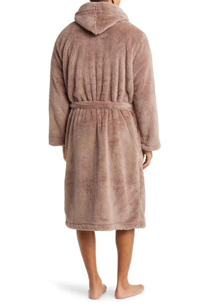 Shop Ugg Beckett Fleece Hooded Robe In Allspice