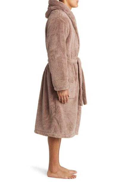 Shop Ugg Beckett Fleece Hooded Robe In Allspice