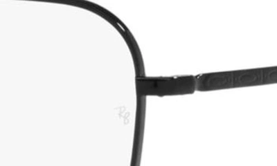Shop Ray Ban New Caravan 58mm Square Optical Glasses In Black