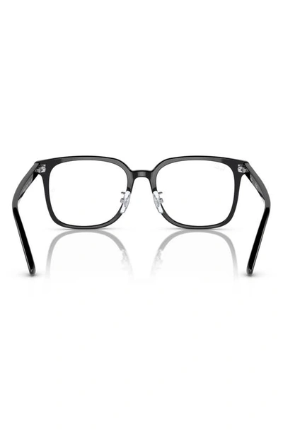 Ray Ban 54mm Square Optical Glasses In Black