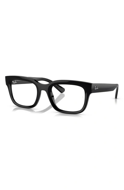 Shop Ray Ban Chad 54mm Rectangular Optical Glasses In Black