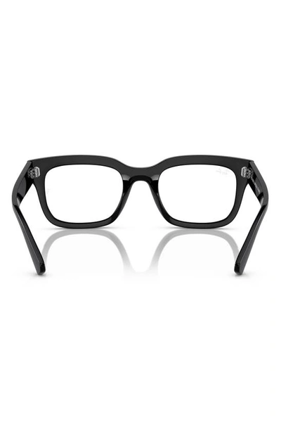 Shop Ray Ban Chad 54mm Rectangular Optical Glasses In Black