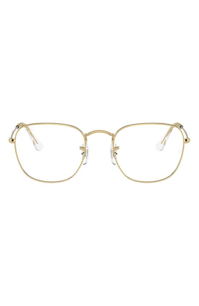 Shop Ray Ban Frank 54mm Square Optical Glasses In Yellow