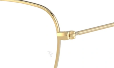 Shop Ray Ban Frank 54mm Square Optical Glasses In Yellow