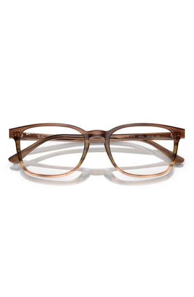 Ray Ban 54mm Rectangular Pillow Optical Glasses In Green