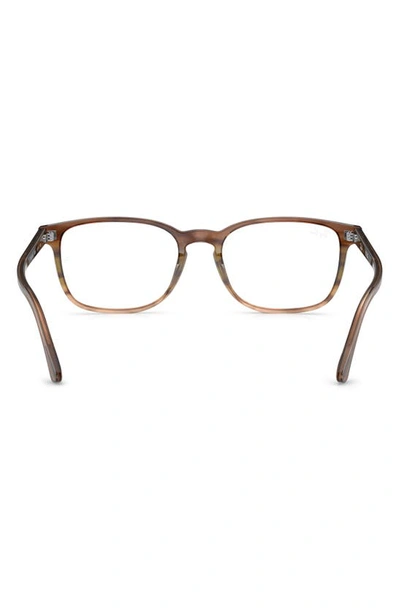 Ray Ban 54mm Rectangular Pillow Optical Glasses In Green