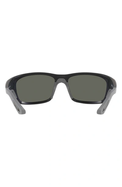 Shop Costa Del Mar Jose Pro 62mm Polarized Oversize Rectangular Sunglasses In Matte Black