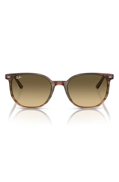 Shop Ray Ban Elliot 54mm Gradient Square Sunglasses In Brown Gradient