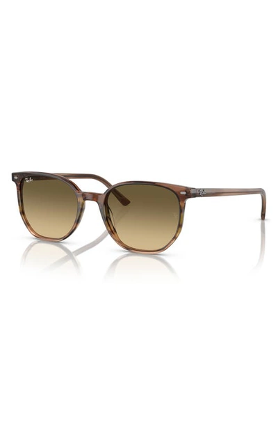 Shop Ray Ban Elliot 54mm Gradient Square Sunglasses In Brown Gradient