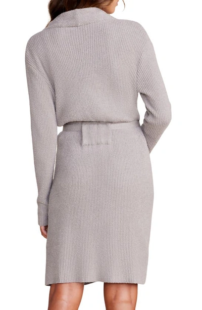 Shop Barefoot Dreams Cozychic™ Lite® Ribbed Robe In Dove Gray