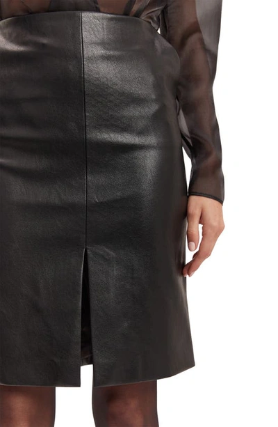 Shop Bardot Briar Faux Leather Skirt In Black