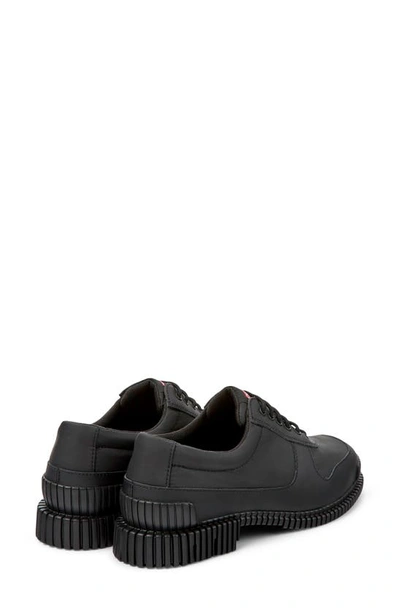 Camper Pix Textile Brogues In Black