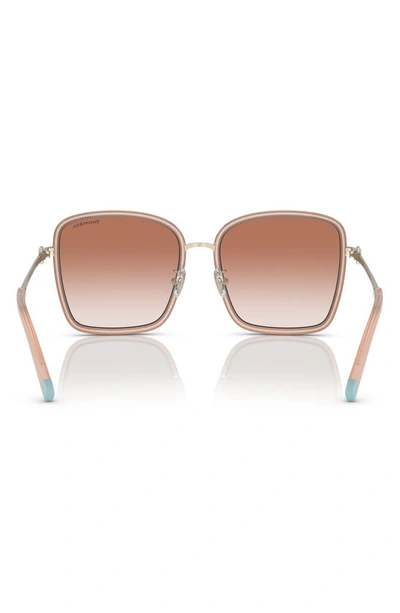 Shop Tiffany & Co 59mm Gradient Square Sunglasses In Pink Gradiant