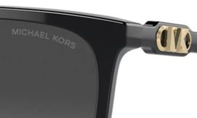 Michael Kors Canberra 56mm Square Sunglasses In Black