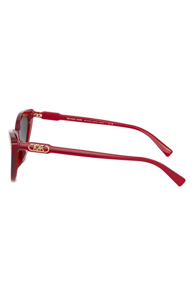 Michael Kors Harbour Island 56mm Cat Eye Sunglasses In Red