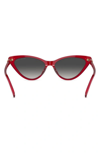 Michael Kors Harbour Island 56mm Cat Eye Sunglasses In Red
