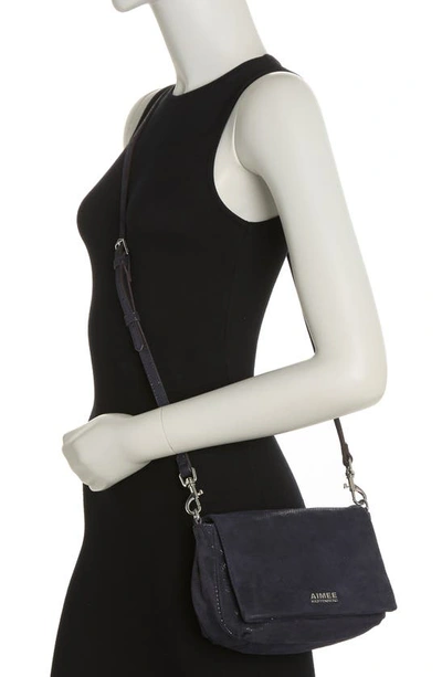 Shop Aimee Kestenberg Wonder Double Zip Crossbody Bag In Night Sky