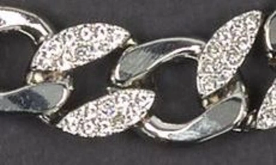 Shop American Exchange Embellished Curb Link Necklace, Bracelet And Stud Earrings Set In Silver