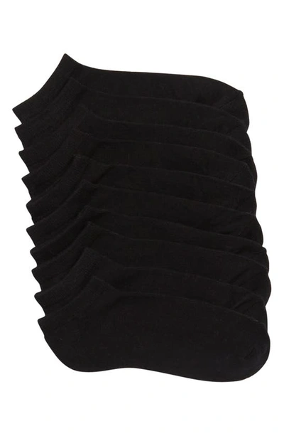 Shop Nordstrom Pillow Sole 5-pack Ankle Socks In Black