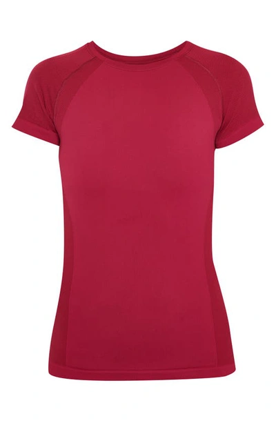 Shop Sweaty Betty Athlete Seamless Workout T-shirt In Vamp Red