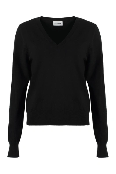 Shop P.a.r.o.s.h . Fine-knit Sweater In Black