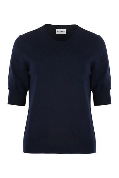 Shop P.a.r.o.s.h . Short Sleeve Sweater In Blue