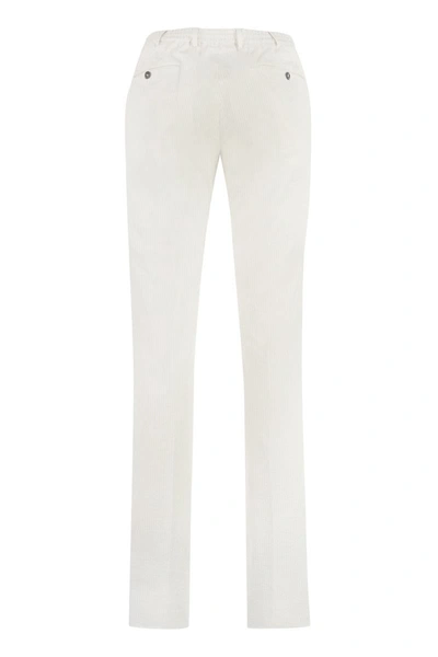 Shop Pt01 Pantaloni Torino Cotton Trousers In Beige