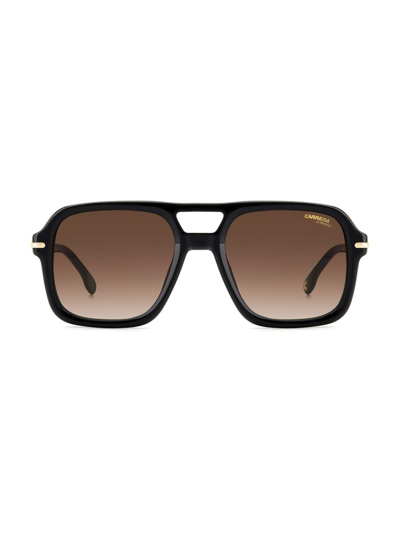 Shop Carrera Men's 55mm Gradient Navigator Sunglasses In Black Brown