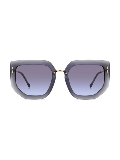 Shop Isabel Marant Women's Im 0149/s 55mm Geometric Sunglasses In Grey