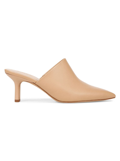 Shop Vince Women's Penelope 65mm Leather Mules In Catalina Blush