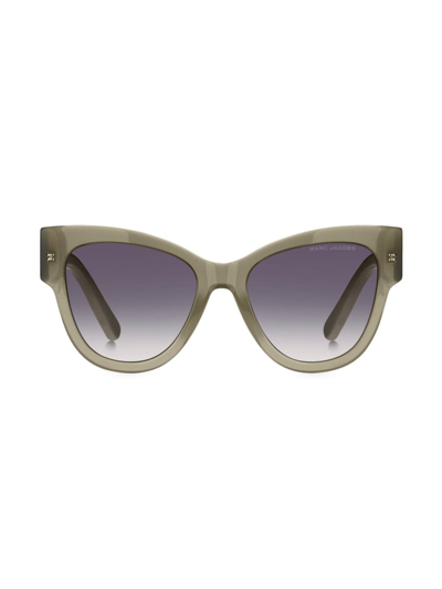 Shop Marc Jacobs Women's Marc 697/s 53mm Cat-eye Sunglasses In Sage