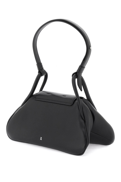 Shop Amina Muaddi Gemini Shoulder Bag In Black