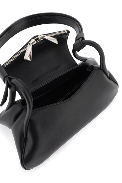 Shop Amina Muaddi Gemini Shoulder Bag In Black