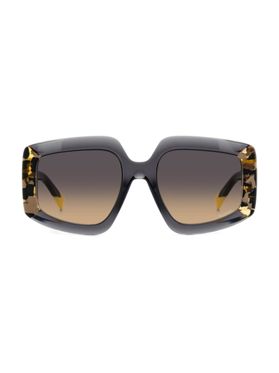 Shop Missoni Women's 54mm Rectangular Sunglasses In Grey Havana Brown