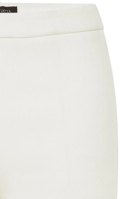 Shop Giambattista Valli White Flared Cotton Pant