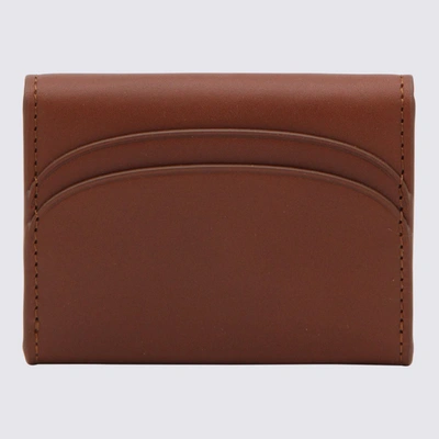 Shop Apc A.p.c. Brown Leather Genève Wallet