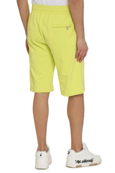 Shop Dolce & Gabbana Fleece Shorts In Green