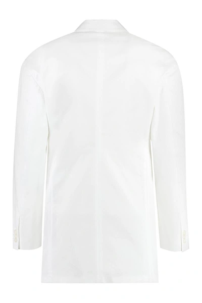 Shop Dolce & Gabbana Gabardine Cotton Jacket In White
