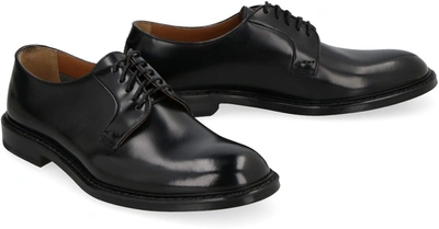 Shop Doucal's Leather Lace-up Shoes In Black