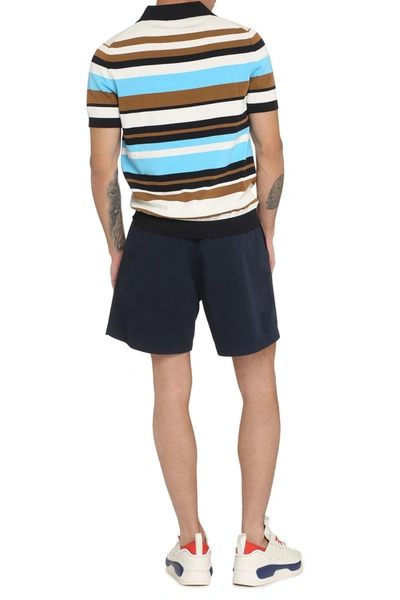 Shop Drumohr Short Sleeve Cotton Polo Shirt In Multicolor