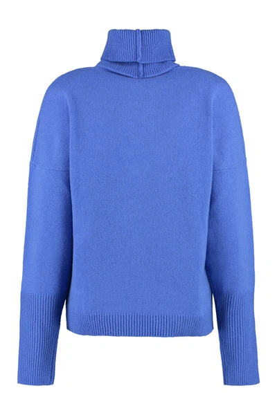 Shop Federica Tosi Wool And Cashmere Sweater In Blue